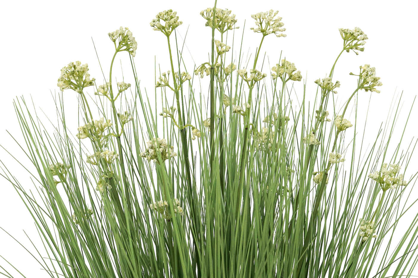 Iarba artificiala Onion 80 cm cu 14 flori de praz albe