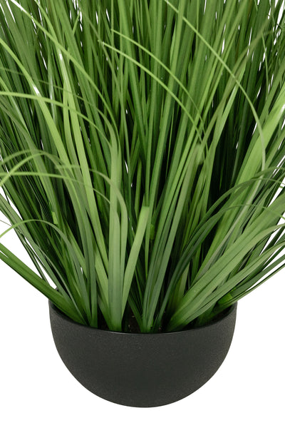 Iarba artificiala Onion 80 cm cu 14 flori de praz albe