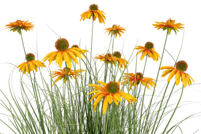 Iarba artificiala Onion 90 cm cu 14 flori de crizantema