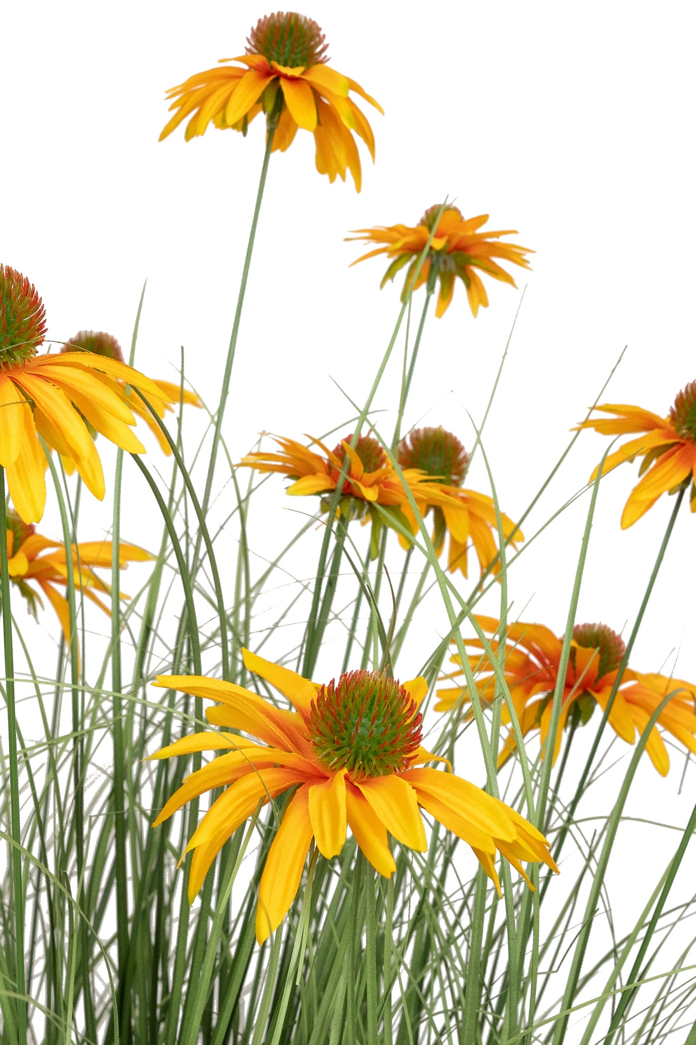 Iarba artificiala Onion 90 cm cu 14 flori de crizantema