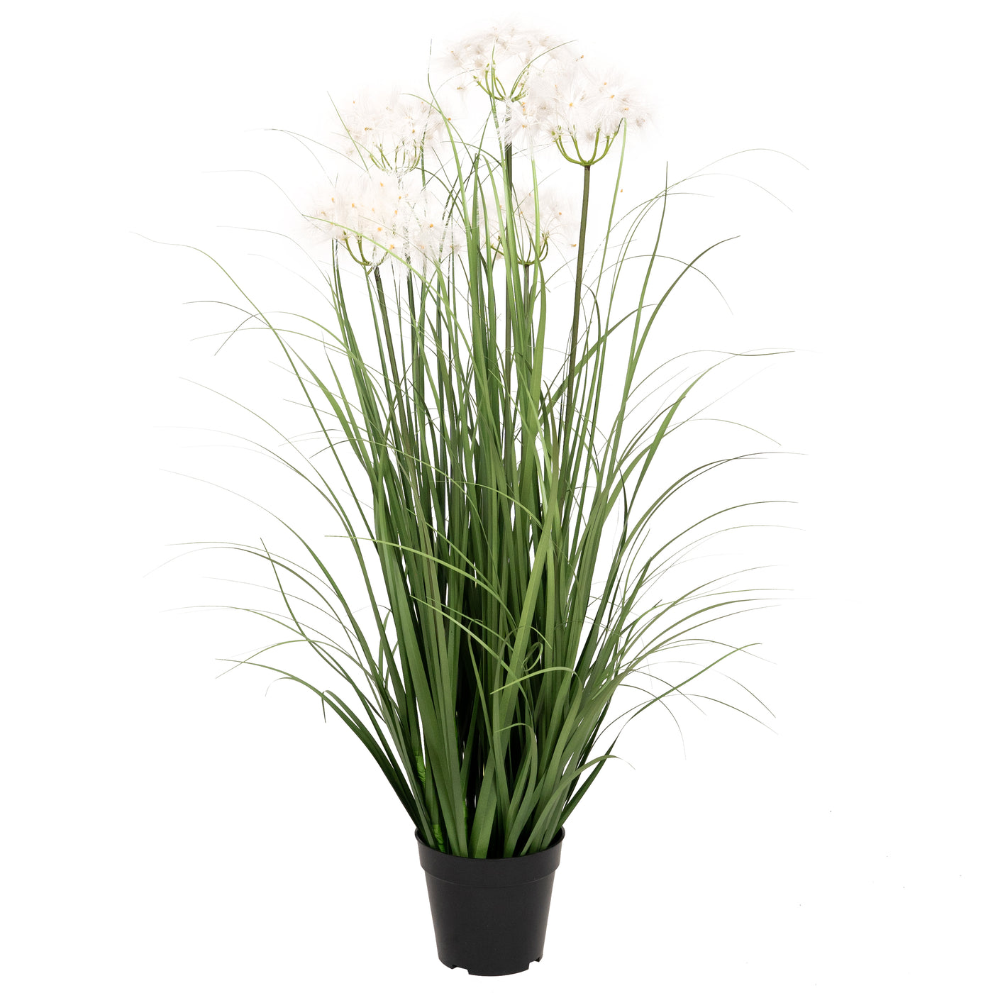 Iarba artificiala Onion 90 cm cu 5 flori de papadie albe