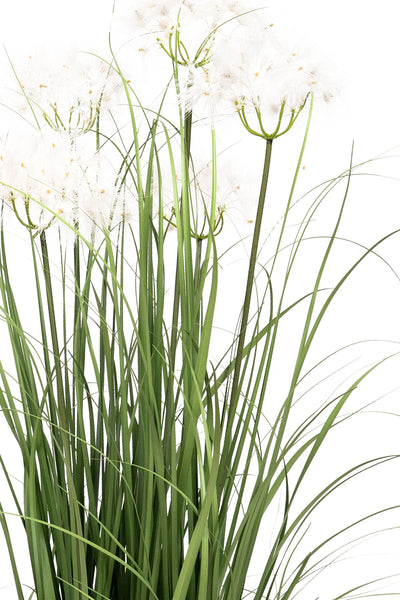 Iarba artificiala Onion 90 cm cu 5 flori de papadie albe