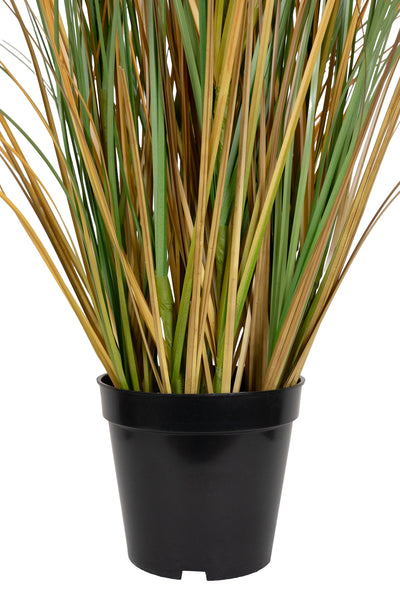 Iarba artificiala Onion 90 cm cu 6 flori de crizantema albe