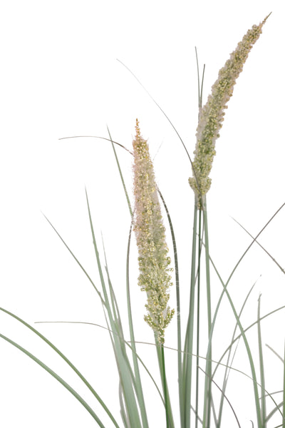 Iarba artificiala Onion Cattail 120 cm cu 7 flori roz