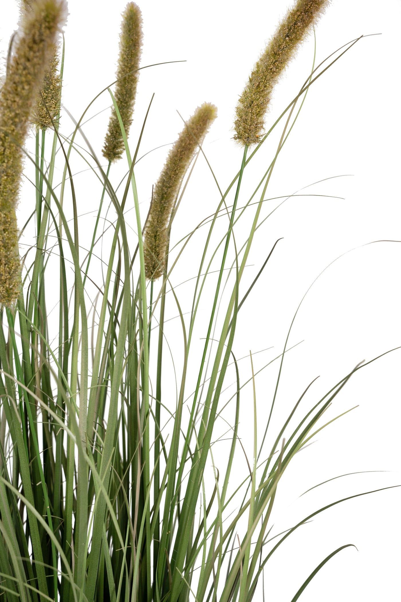 Iarba artificiala Onion Cattail 120 cm cu 8 flori portocalii