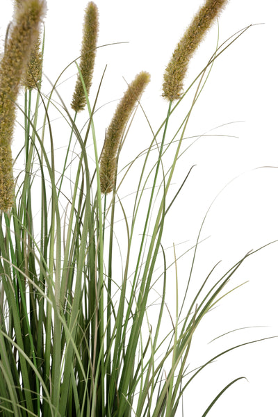 Iarba artificiala Onion Cattail 120 cm cu 8 flori portocalii