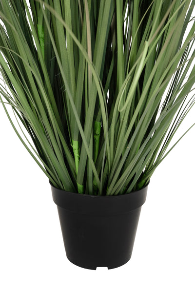Iarba artificiala Onion Cattail 120 cm cu 8 flori portocalii