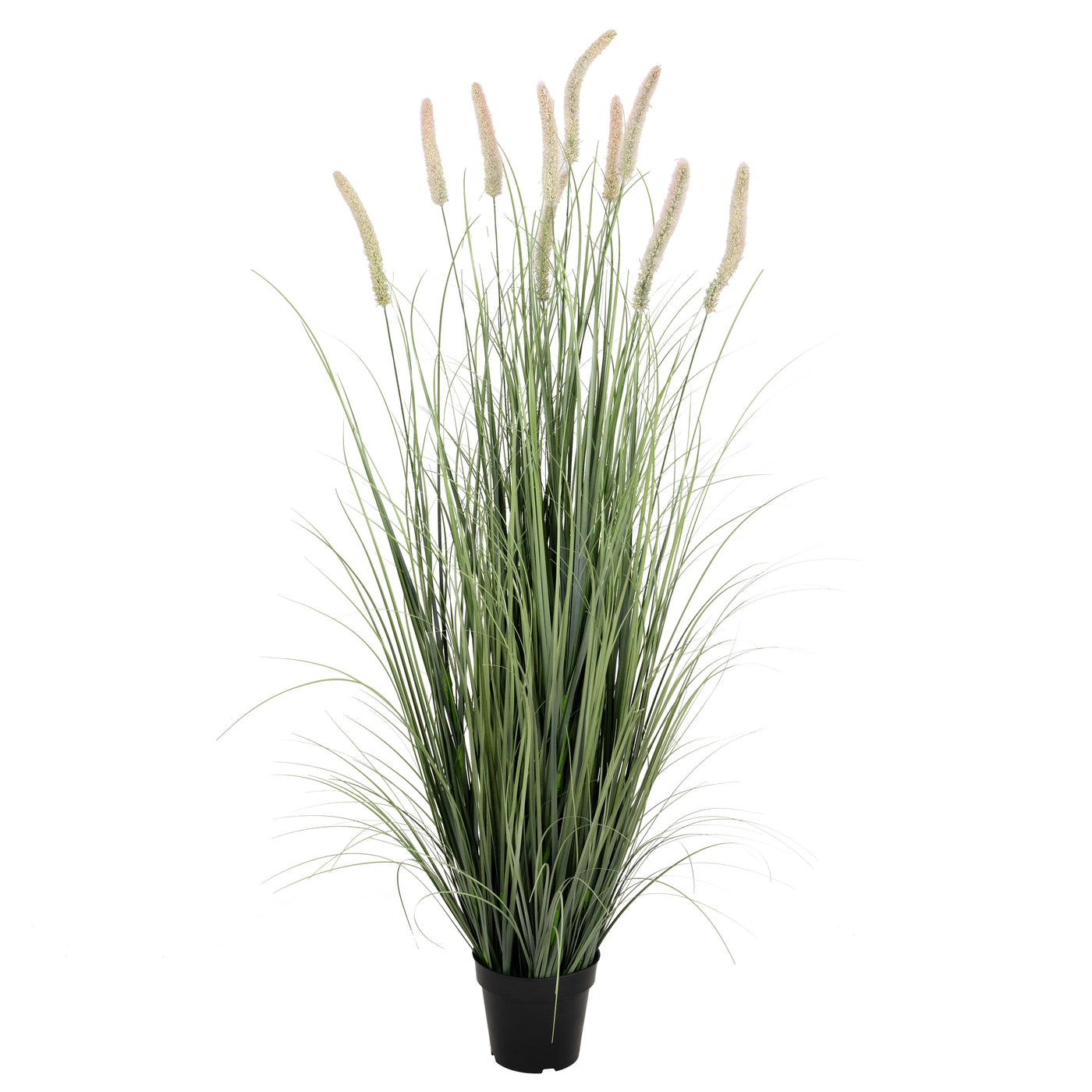 Iarba artificiala Onion Cattail 150 cm cu 10 flori roz roz