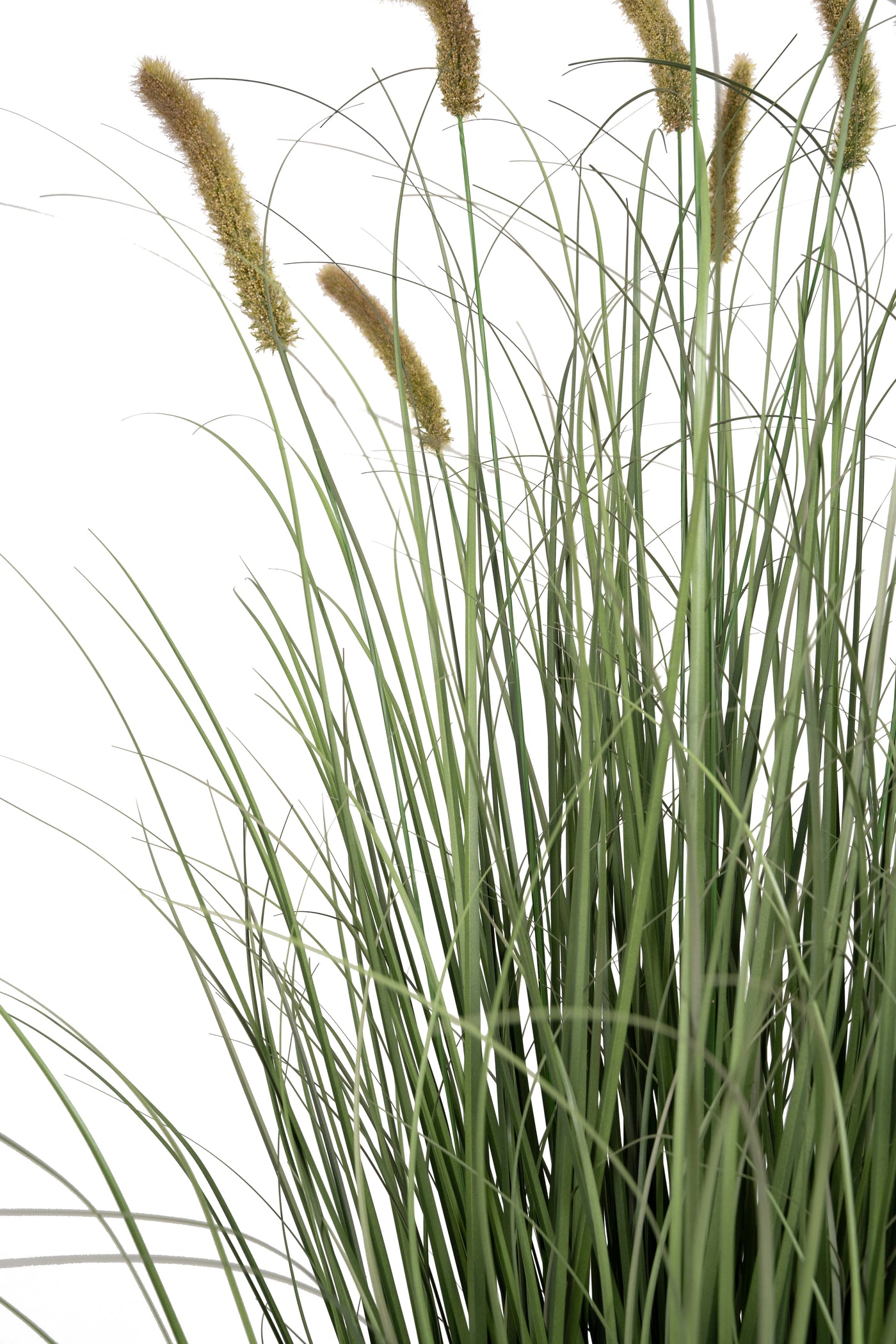 Iarba artificiala Onion Cattail 150 cm cu 10 flori verde cu galben