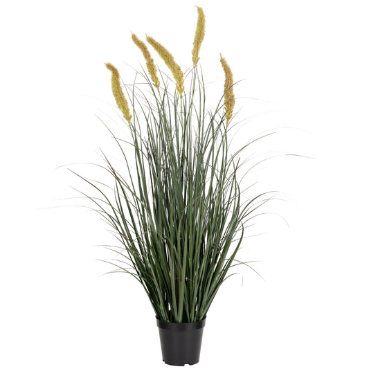 Iarba artificiala Onion Cattail 90 cm cu 5 flori