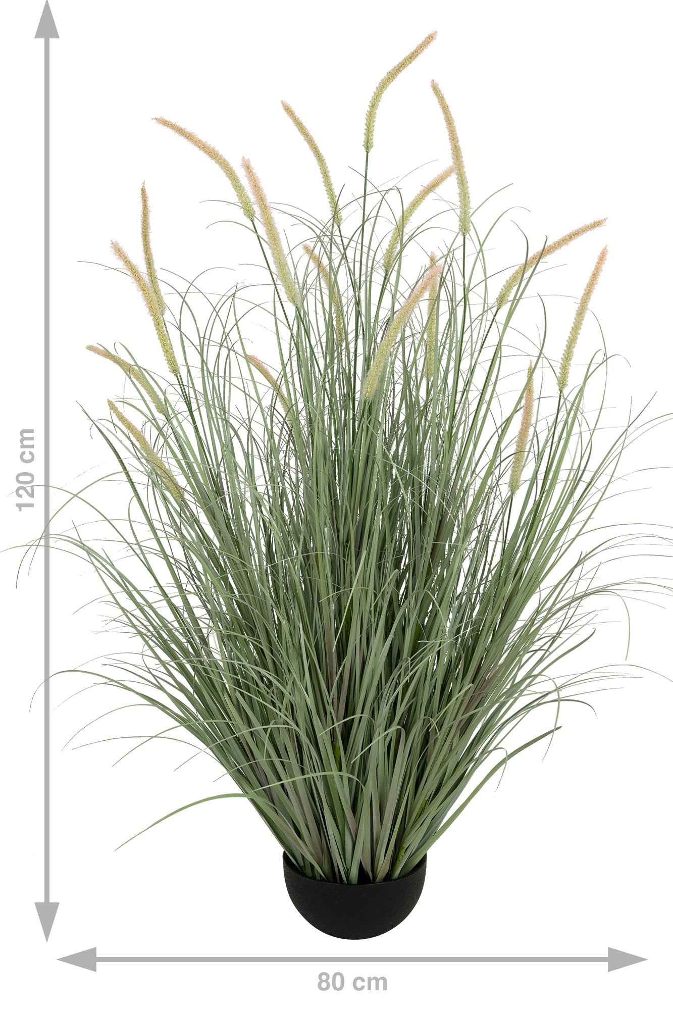 Iarba artificiala Onion Dogtail 120 cm cu 17 flori roz