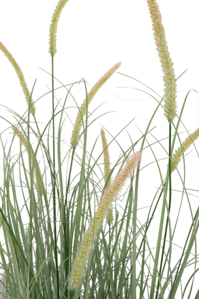 Iarba artificiala Onion Dogtail 120 cm cu 17 flori roz