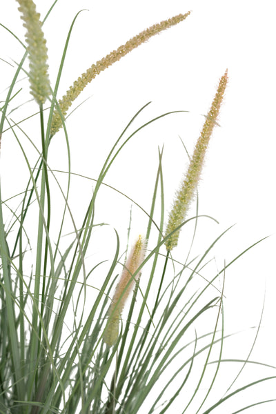 Iarba artificiala Onion Dogtail 120 cm cu 17 flori roz