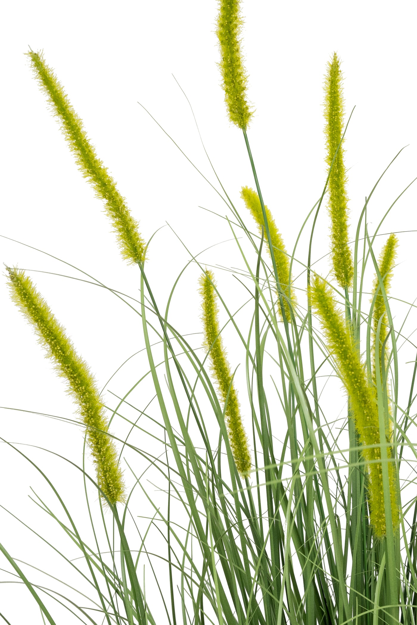 Iarba artificiala Onion Dogtail 120 cm cu 17 flori verzi