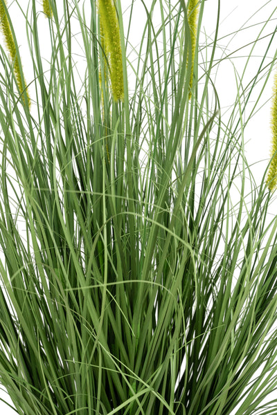 Iarba artificiala Onion Dogtail 120 cm cu 17 flori verzi