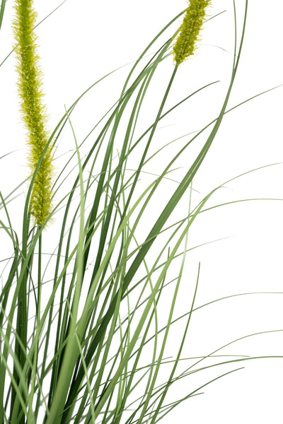 Iarba artificiala Onion Dogtail 120 cm cu 17 flori verzi