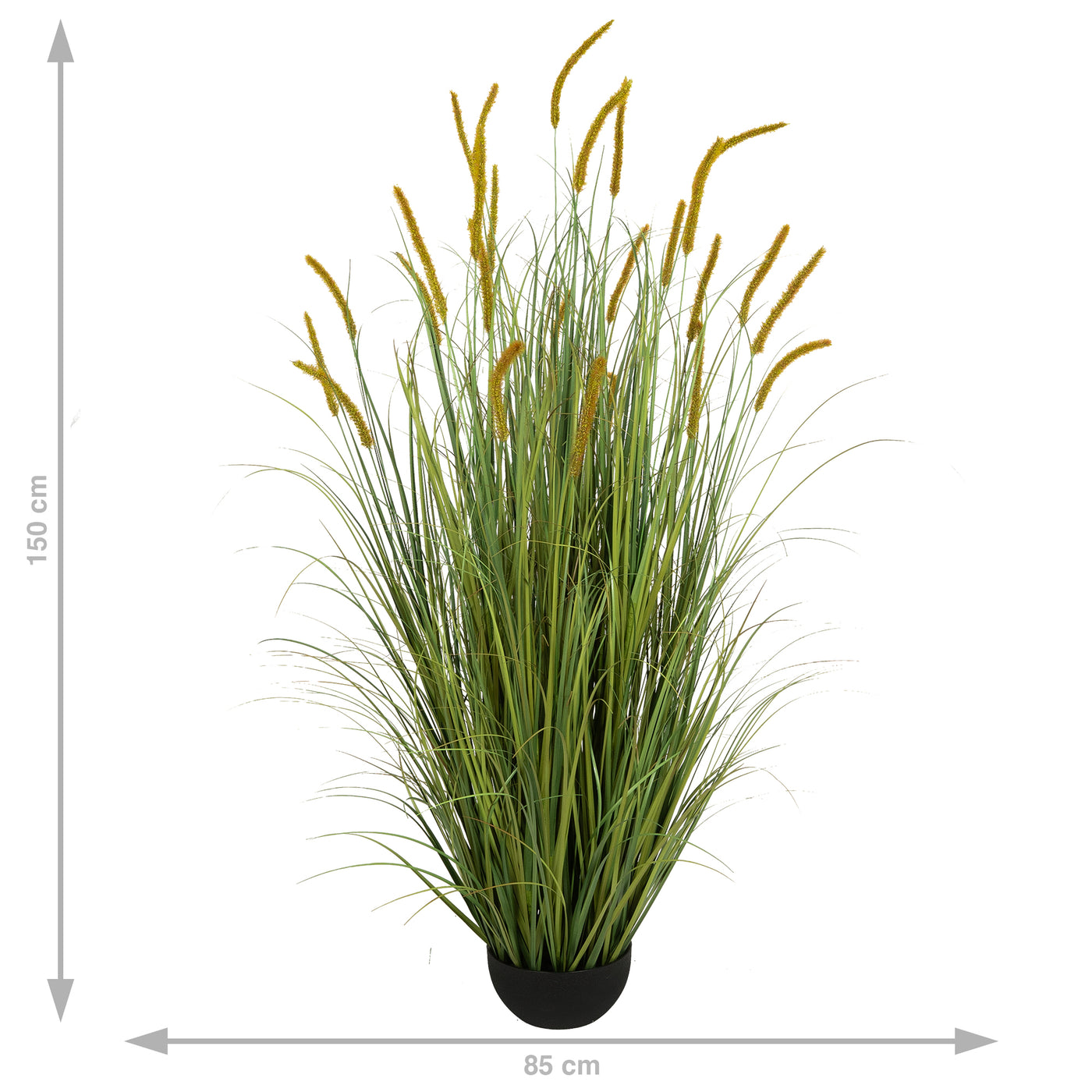 Iarba artificiala Onion Dogtail 150 cm cu 26 flori rosii
