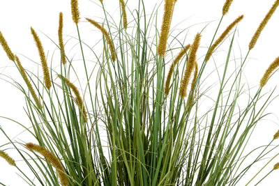 Iarba artificiala Onion Dogtail 150 cm cu 26 flori rosii