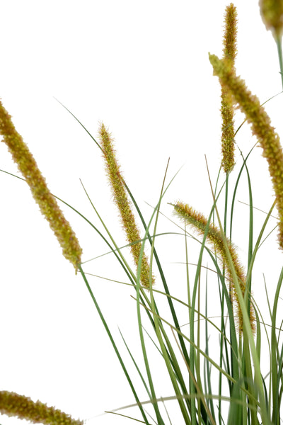 Iarba artificiala Onion Dogtail 150 cm cu 26 flori rosii