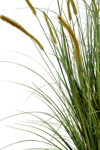 Iarba artificiala Onion Dogtail 150 cm cu 26 flori rosii