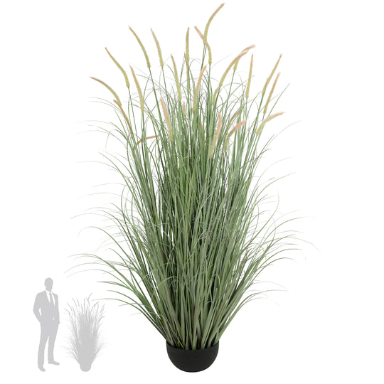 Iarba artificiala Onion Dogtail 150 cm cu 26 flori roz