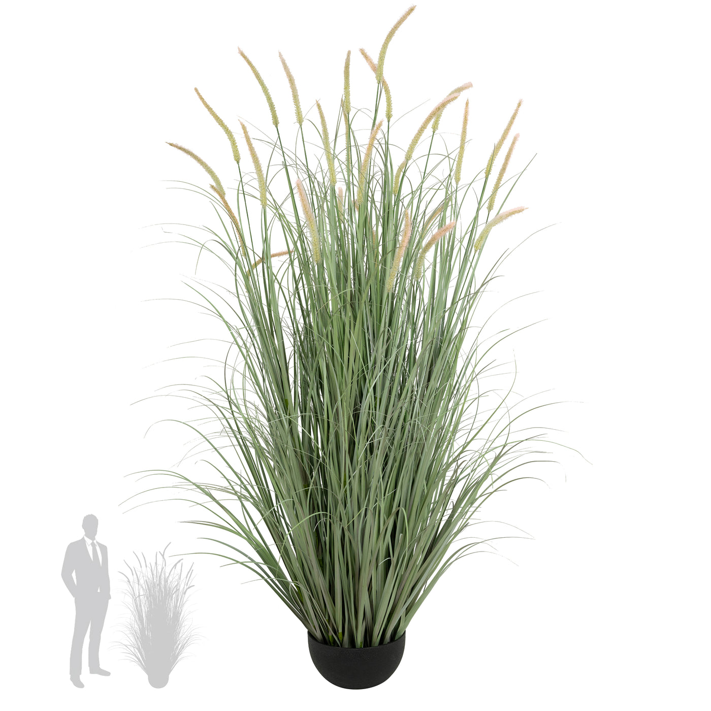 Iarba artificiala Onion Dogtail 150 cm cu 26 flori roz