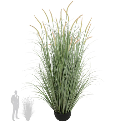 Iarba artificiala Onion Dogtail 150 cm cu 26 flori roz