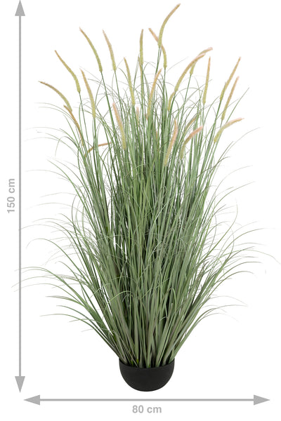 Iarba artificiala Onion Dogtail 150 cm cu 26 flori roz