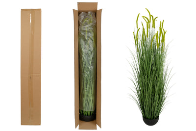Iarba artificiala Onion Dogtail 150 cm cu 26 flori verzi