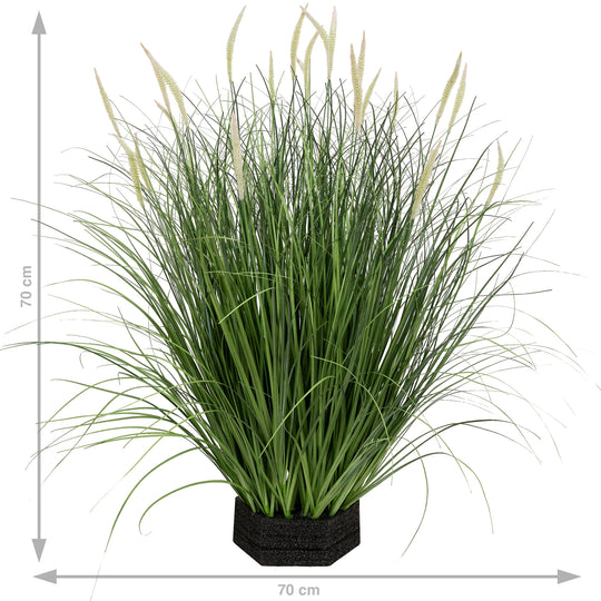 Iarba artificiala Onion Dogtail 70 cm cu 25 flori roz
