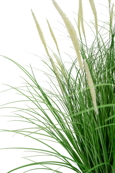 Iarba artificiala Onion Dogtail 81 cm cu 33 flori albe