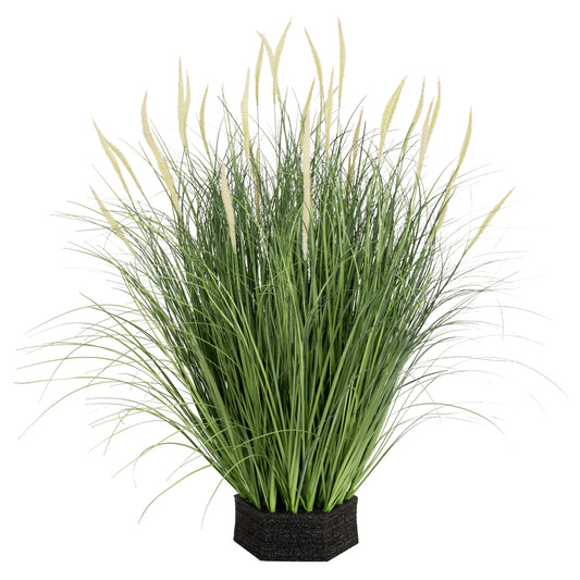 Iarba artificiala Onion Dogtail 81 cm cu 33 flori roz