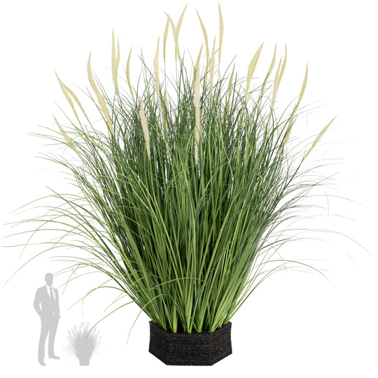 Iarba artificiala Onion Dogtail 81 cm cu 33 flori roz