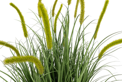 Iarba artificiala Onion Dogtail 90 cm cu 13 flori verzi