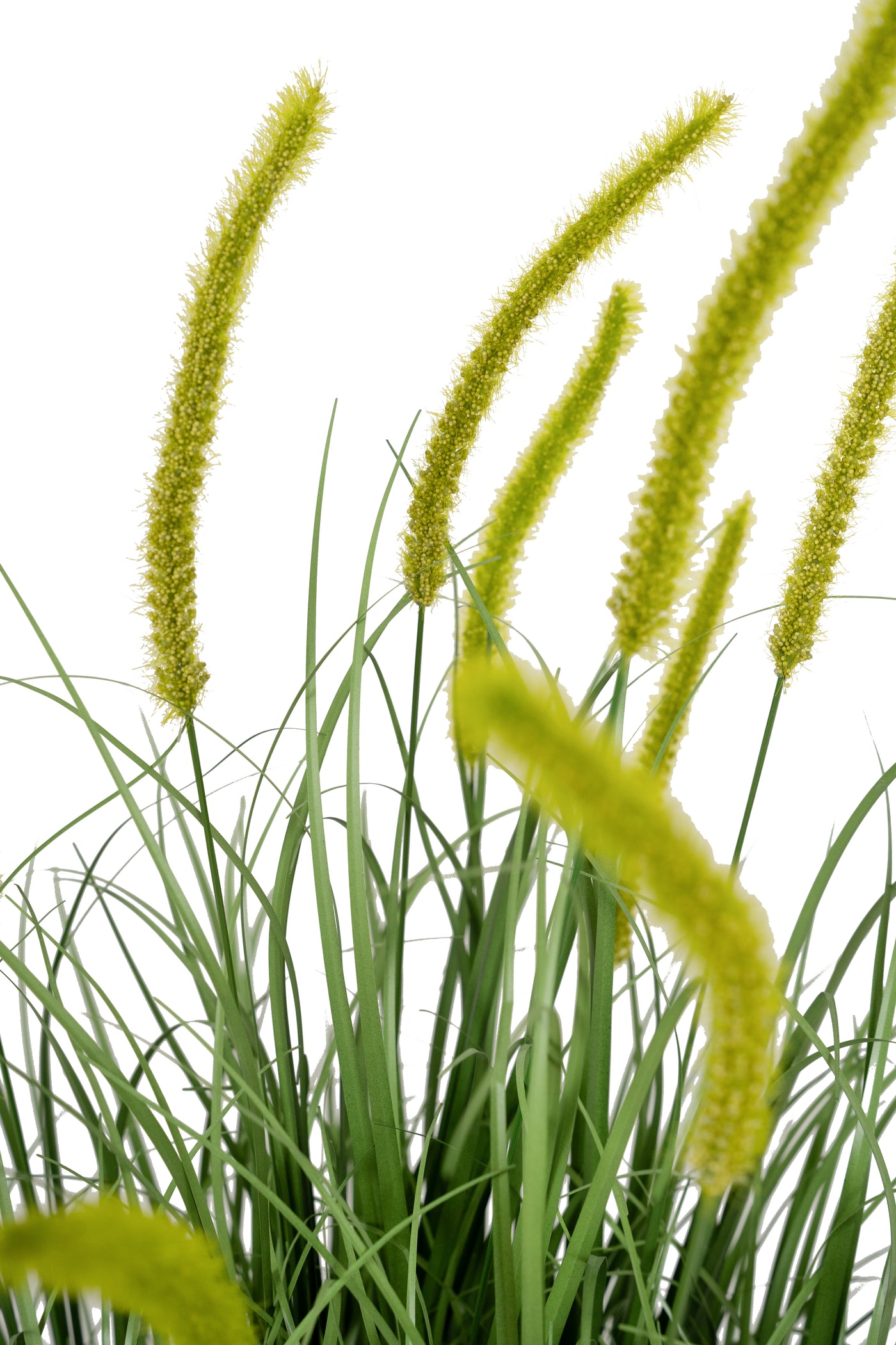 Iarba artificiala Onion Dogtail 90 cm cu 13 flori verzi