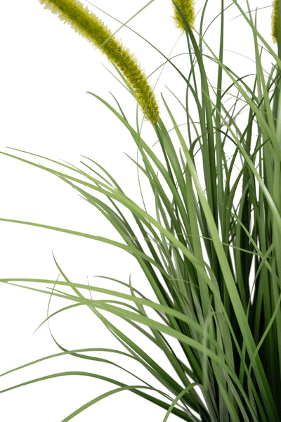 Iarba artificiala Onion Dogtail 90 cm cu 13 flori verzi