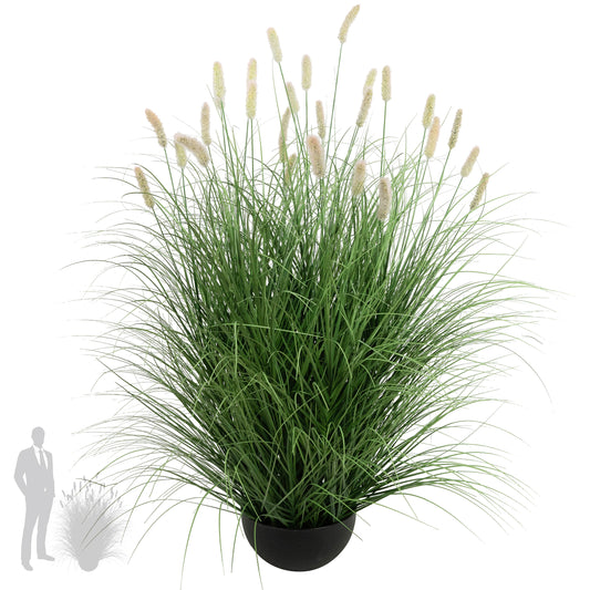 Iarba artificiala Onion Matsutake 120 cm cu 28 flori roz