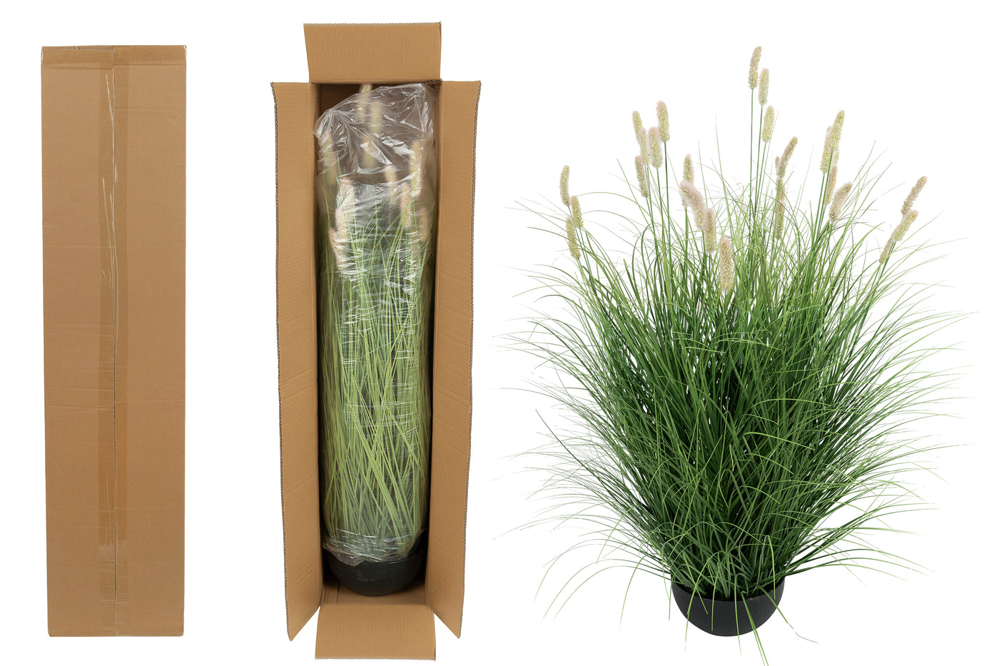 Iarba artificiala Onion Matsutake 120 cm cu 28 flori roz