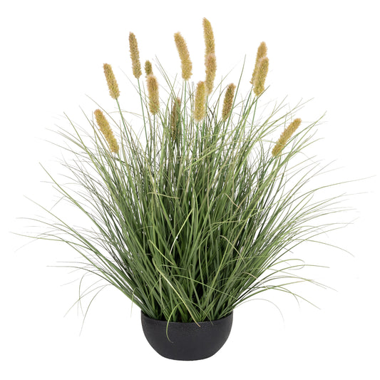 Iarba artificiala Onion Matsutake 60 cm cu 14 flori