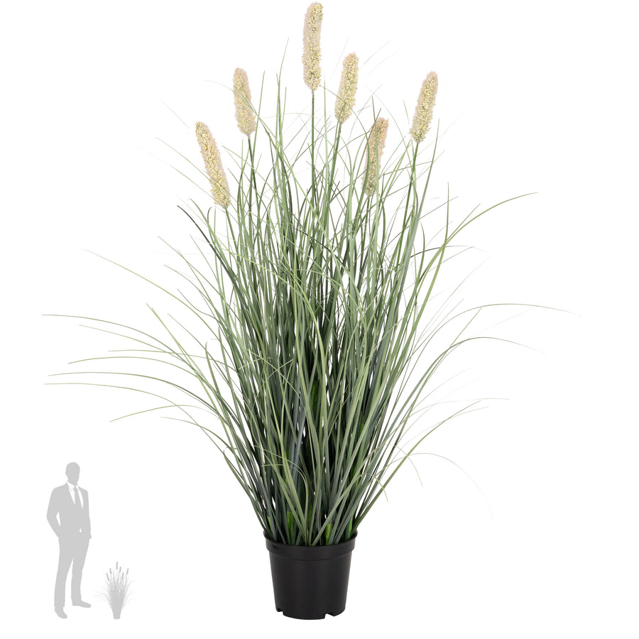 Iarba artificiala Onion Matsutake 61 cm cu 6 flori roz roz