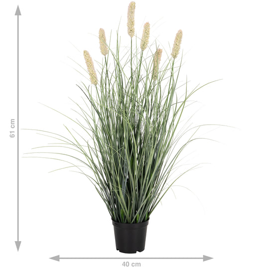 Iarba artificiala Onion Matsutake 61 cm cu 6 flori roz roz