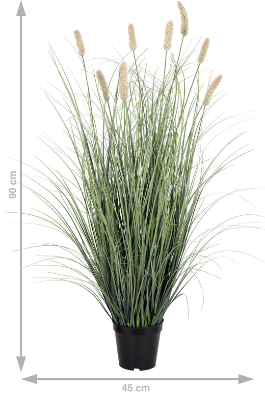 Iarba artificiala Onion Matsutake 90 cm cu 8 flori roz