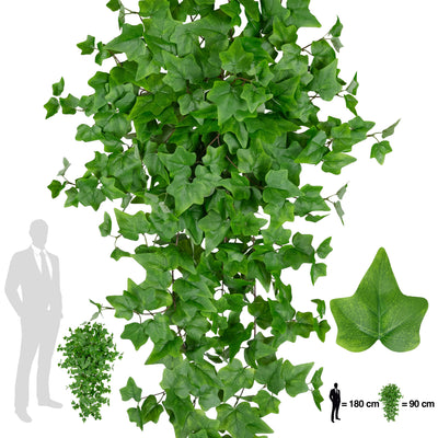 Iedera artificiala 90 cm cu 352 frunze. verde deschis