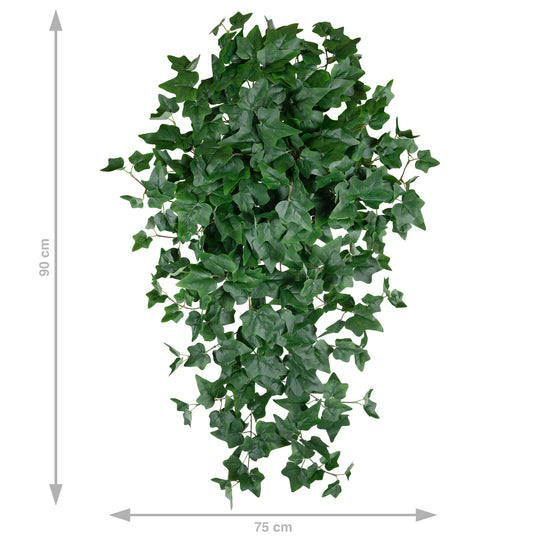 Iedera artificiala 90 cm cu 352 frunze. verde inchis