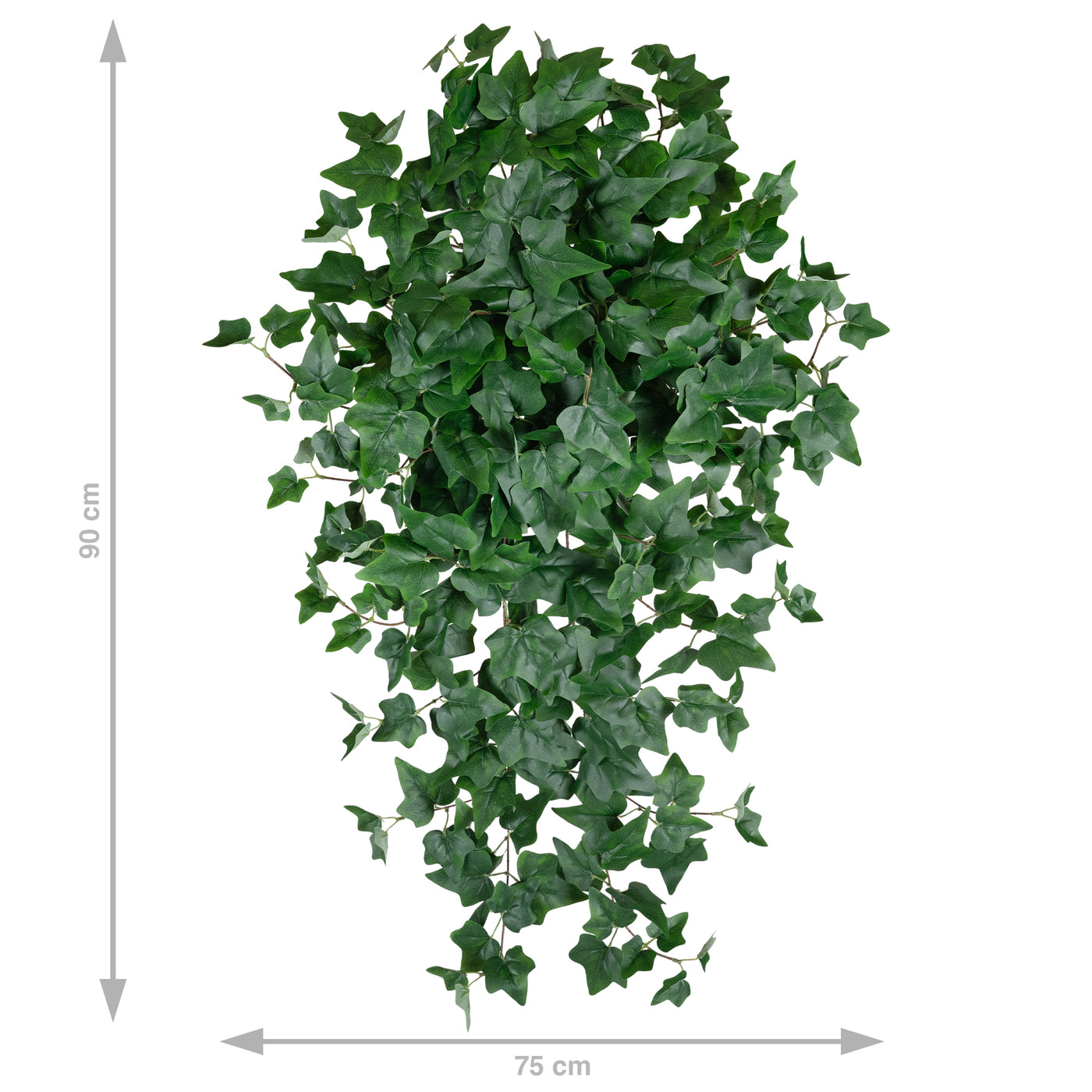 Iedera artificiala 90 cm cu 352 frunze. verde inchis