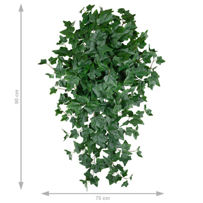 Iedera artificiala 90 cm cu 352 frunze. verde inchis