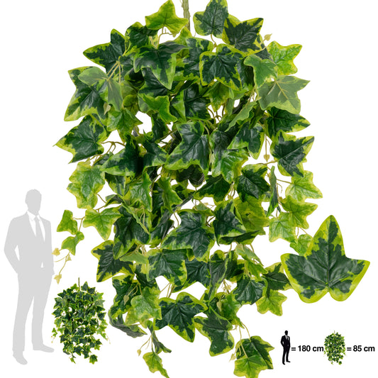 iedera artificiala 90 cm verde - galben cu protectie UV