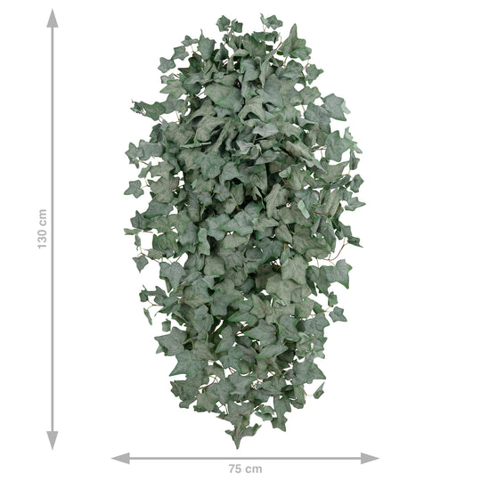 Iedera artificiala catifelata H130cm cu 570 frunze verde inchis