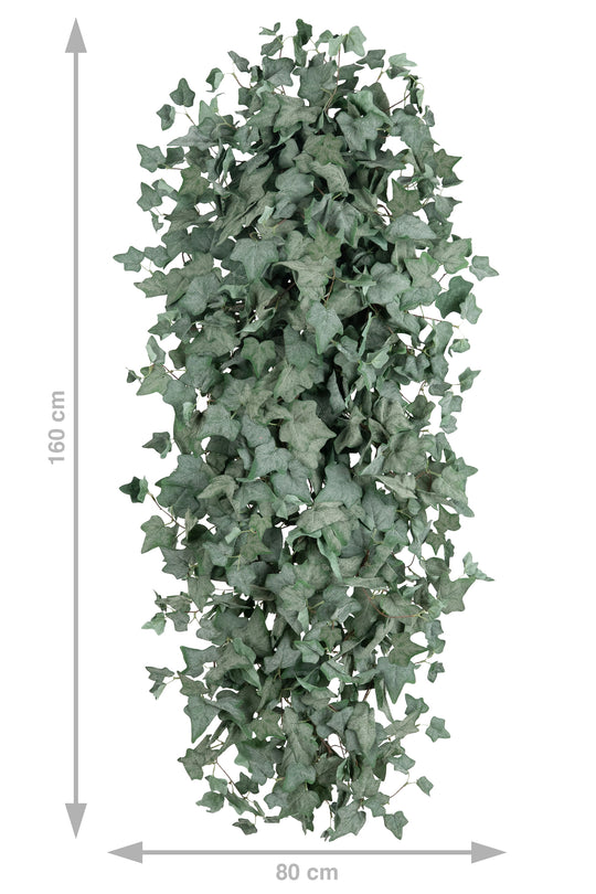 Iedera artificiala catifelata H180cm cu 850 frunze verde inchis