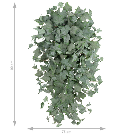Iedera artificiala catifelata H90 cm cu 352 frunze verde deschis